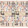 My layout of a circuit board for four units using Radio Shack PC board with bus strips.