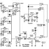 Arc Welder Simulator circuit schematic. It includes a modified power regulator which allows it to be conned to a DC supply buss of  12V or greater.