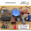 The completed circuit board without the white LED attached.  Attention should be given to the placement of the LED in the scene to hide it from direct view.