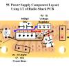 Component layout of a 9V power supply.  I typically use these for sound modules and video cameras.