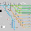 This is the drilling plan for the same control panel.  Alignment and spacing of the toggles was critical.