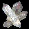 The is a record 1/4" long double terminated set of crystals.  Very tiny and perfect.  These have been fun collecting.